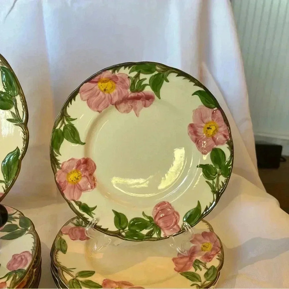 Vintage Franciscan Desert Rose Lunch and Dinner Plate Set of 10 - Picture 3 of 5